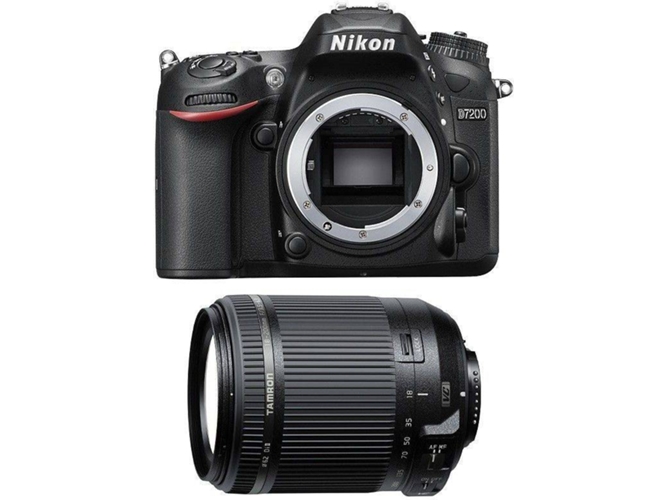 Kit Cámara Réflex NIKON D7200 + Tamron 18-200mm F3.5-6.3 Di II VC