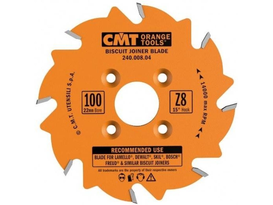 Sierra Circular CMT ORANGE TOOLS  para Ensambles de Galleta Ø100 Z6 - 240.006.04