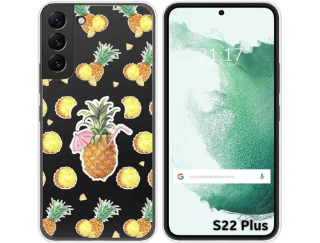 Carcasa Samsung Galaxy S22 Plus 5G TUMUNDOSMARTPHONE Dibujos Transparente Piña Multicolor