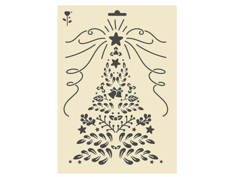 Plantilla de Navidad A4 - Árbol floral
