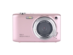 Cámara digital compacta Szsmart C600 de 58 MP, HD, zoom 16x, 2,88 pulgadas, 32 g, color rosa