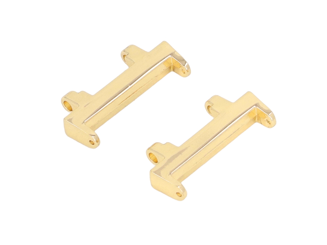 Conector de correa de acero inoxidable para Amazfit Active A2212, dorado, 22 mm
