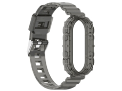 Pulsera Para Xiaomi Mi Band 8 Correa Transparente Integrada SIURN Negro Transparente