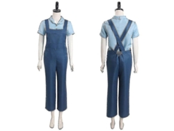 Disfraz De Pearl De Película De Terror Para Mujer Con Camisa Y Pantalones Para Fiesta De Halloween - Azul