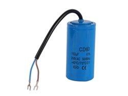 Condensador Cd60 De Funcionamiento 250v Ac 150uf 50/60hz Para Motor Compresor De Aire