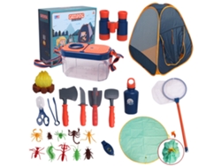 Rebe-set De Acampada Para Niños Con Tienda Juguete Y Equipo De Exploración Al Aire Libre, Herramientas De Camping Para Juegos Imaginativos