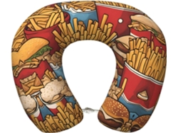 Almohada Viaje Espuma Viscoelástica Poliéster, Felpa Fácil Soporte, Ajustable Plegable: