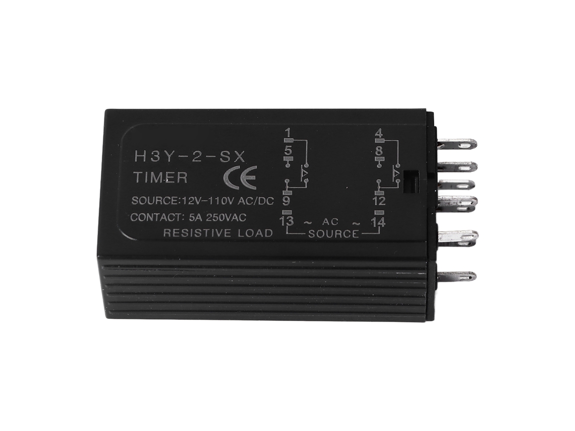 Veloriskku-módulo De Relé De Retardo Temporal Com Display Digital, Controlador De Temporizador Ajustável, Interruptor 12‑110v Dc/ac 8 Pinos