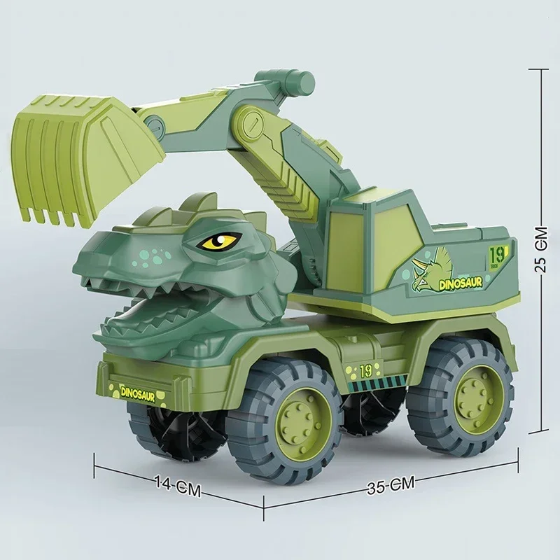 Camión de juguete con forma de dinosaurio para niños MDUG