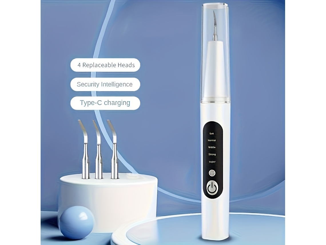 1 Limpiador Dental Con Luz Led Para Eliminar La Placa, Cepillo De Dientes Recargable, Kit De Higiene Bucal