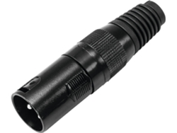 Conector OMNITRONIC Xlr Plug 3Pin Negro Housing 10X