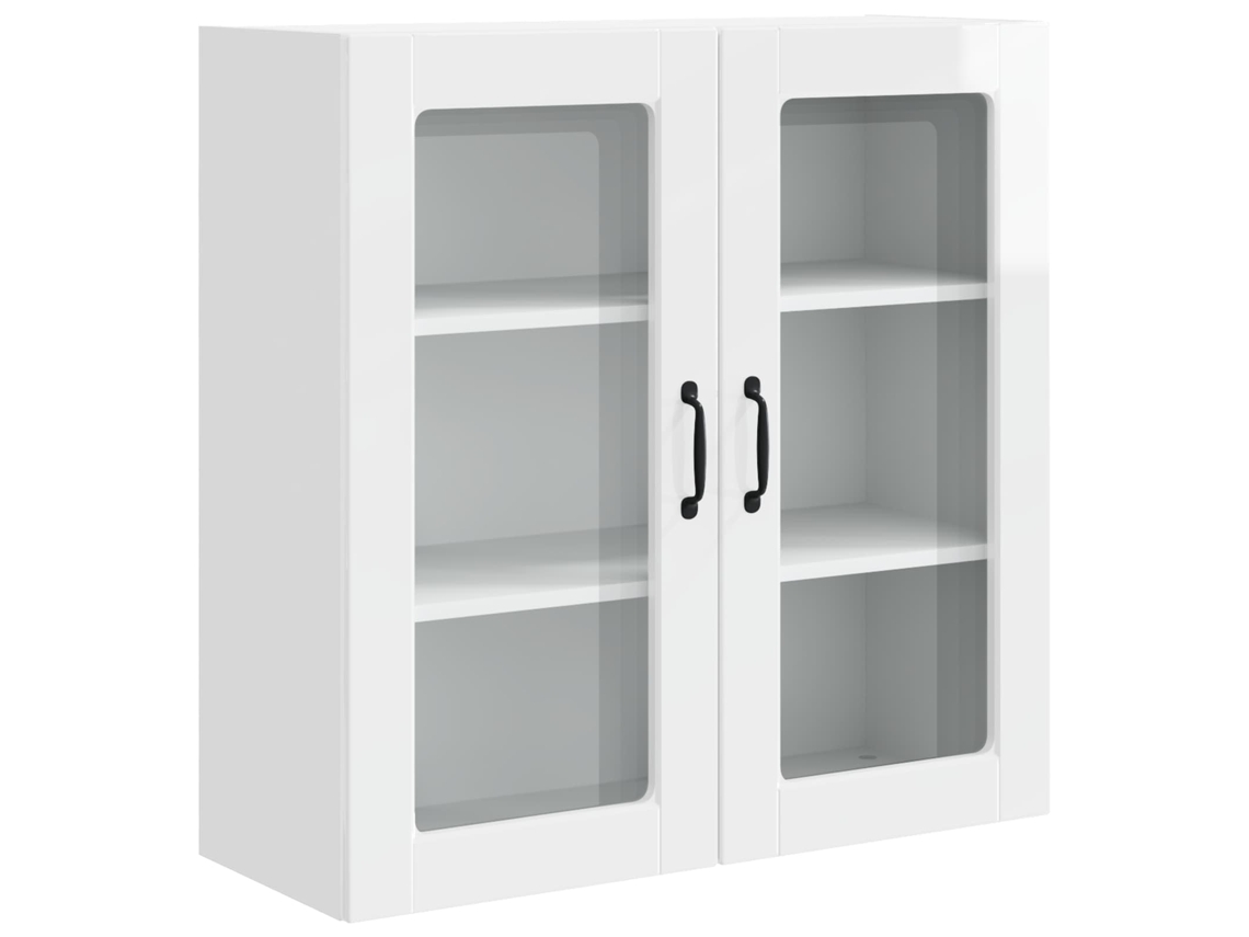 Mueble de cocina Maison Exclusive blanco brillante con puerta (80 x 31 x 80 cm)