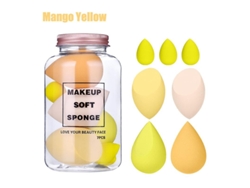 Juego de 7 esponjas de maquillaje, esponjas cosméticas para base, crema, corrector, herramientas de maquillaje Everley891