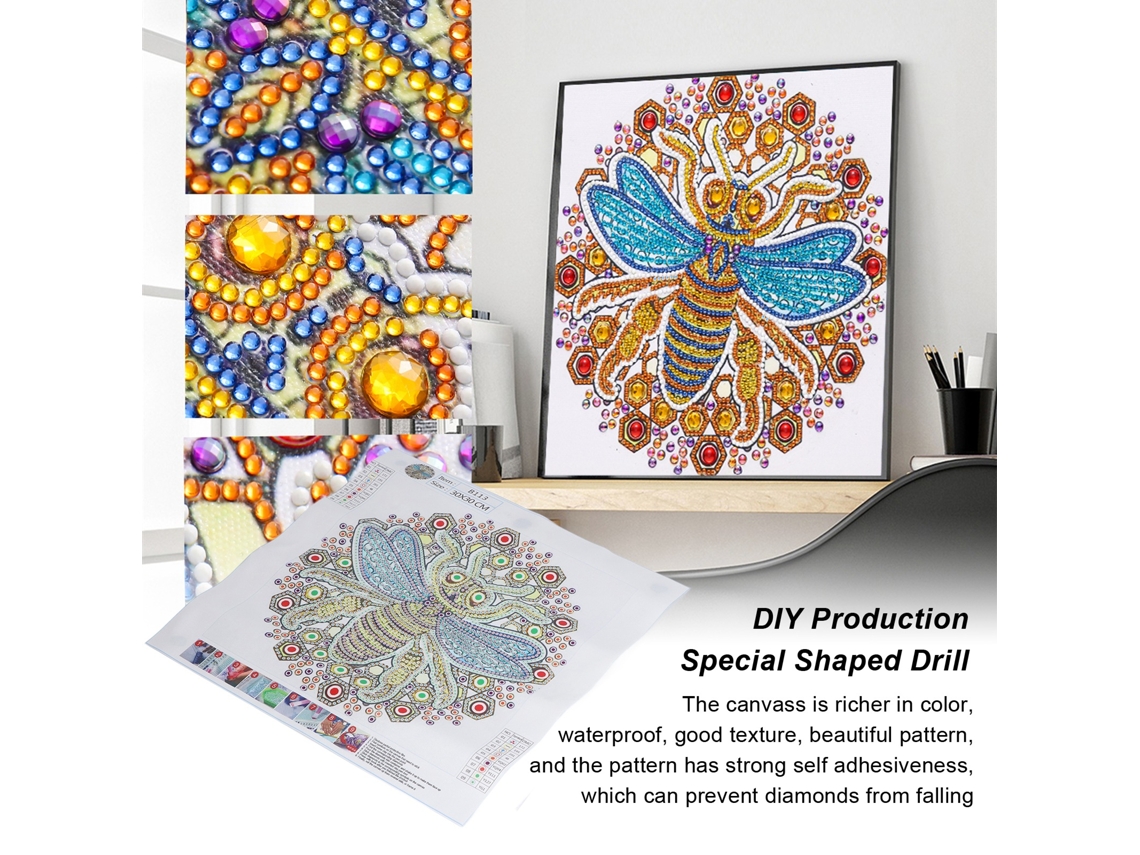 Kit De Pintura Con Diamantes De Imitación Para Manualidades, Con Hermosos Diseños Y Diamantes De Imitación Especiales Para Decoración De Paredes.