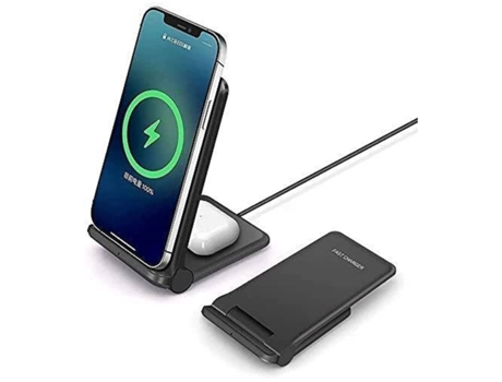 Estación de Carga Indução Rápida Sem para iPhone 11/12 Pro/12 YIZHOOD Negro