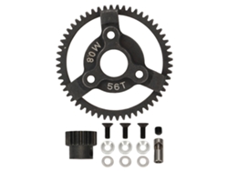 Kit De Engranajes De Piñón Espiral, Acero, 32p, 0.8m, 56t, 18t, Para Coche Rc Traxxas Slash 2wd 1/10
