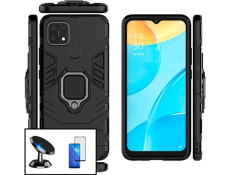 Carcasa, Protector y Soporte Realme C25 PHONECARE Military Defender Negro