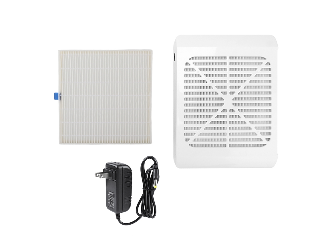 Omni-máquina Aspiradora Recoge Polvo Para Uñas Portátil 36w Limpiador De Polvo De Salón Blanco