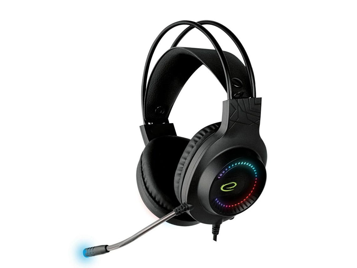 Auriculares con Micrófono ESPERANZA EGH7100 (Negro - USB)