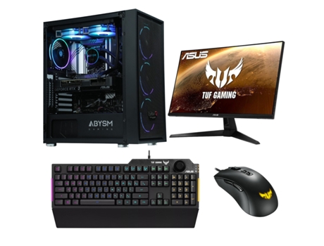 Torre EPICAL-Q Pack Vplus75 Intel Core i9 12900KF, 32GB, 2TB SSD, RTX 4060 Monitor 27 165hz FHD IPS Combo TUF