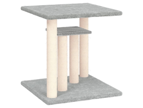 Postes rascadores para gatos con plataformas gris claro 50 cm VIDAXL