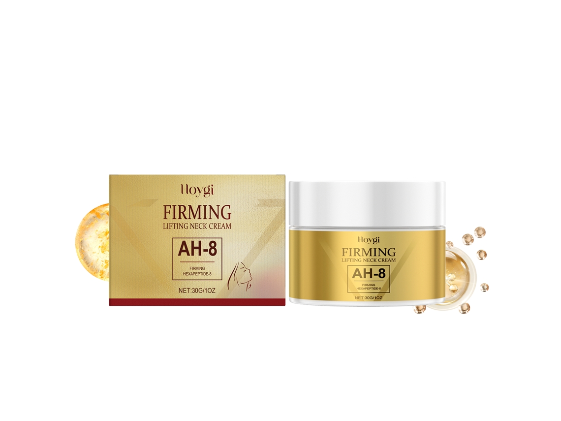 Crema hidratante reafirmante antiarrugas para el cuello