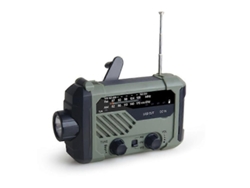Radio de emergencia GOKOCO, de manivela, alimentada por energía solar, basada en el clima, para senderismo y uso al aire libre.
