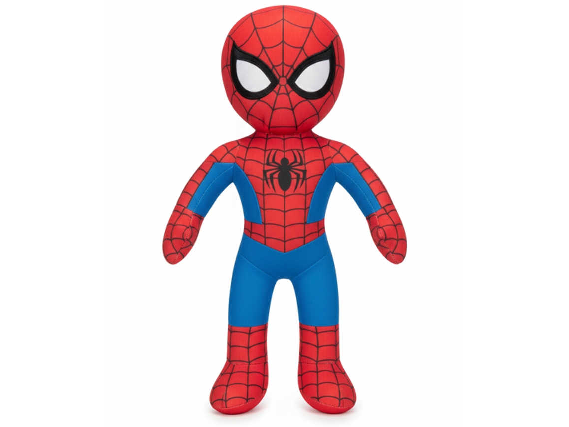 Peluche de Spider-Man con sonido, 38 cm, Avengers Marvel 760021696, rojo y azul
