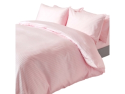 Homescapes Pink Egyptian Cotton Duvet Cover And Pillowcases 330 Tc, Super King