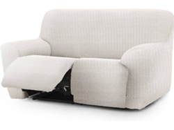Funda de Sofá Relax Extensible 3 Plazas x 2 Izquierda EYSA Premium Jaz Tejido Multielástico (260 x 70 x 120 cm - Poliéster y Algodón - Crudo)
