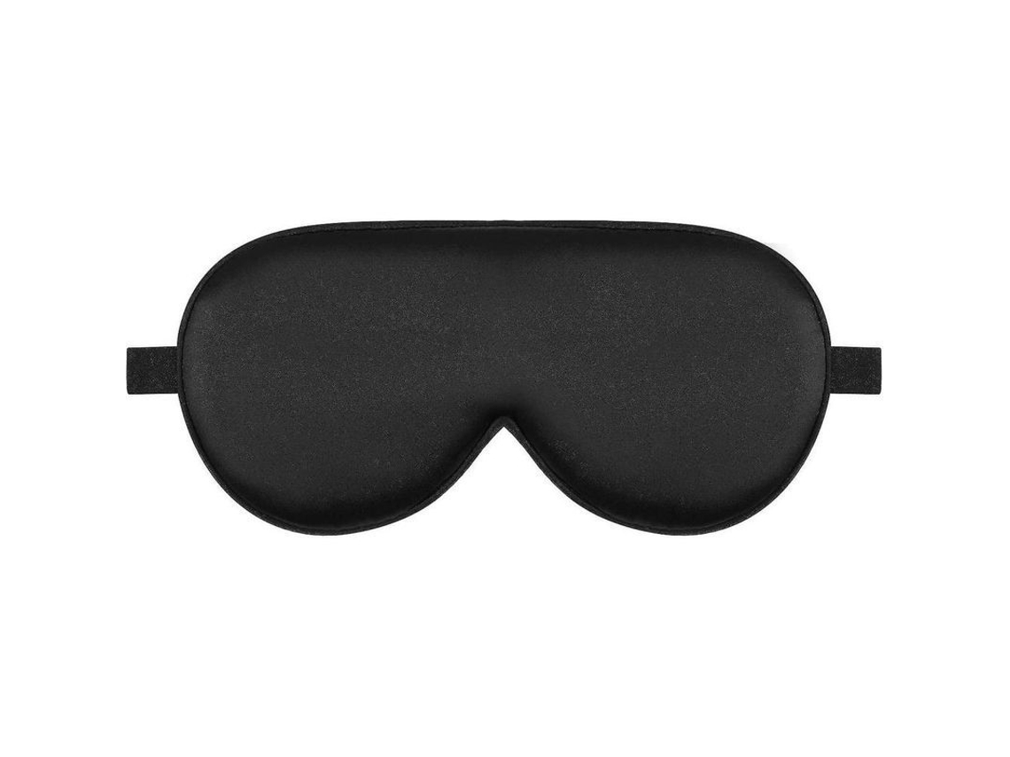 Antifaz Para Dormir De Seda Con Fresas Orgánicas De Alaska Bear, Ligero Y Suave, Unisex, Negro.