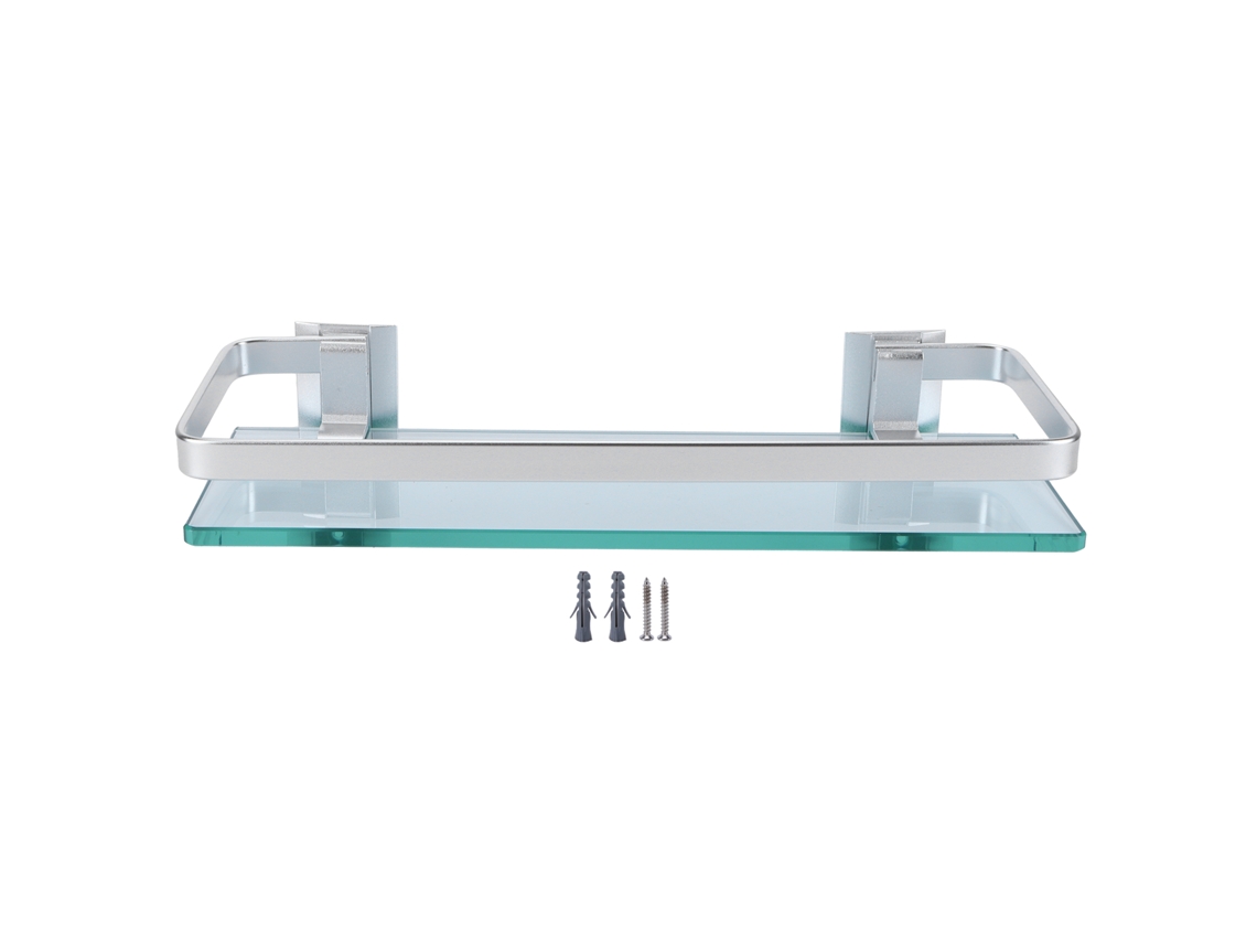 Estantería De Aluminio Con Cristal Templado Para Baño, Organizador De Almacenamiento