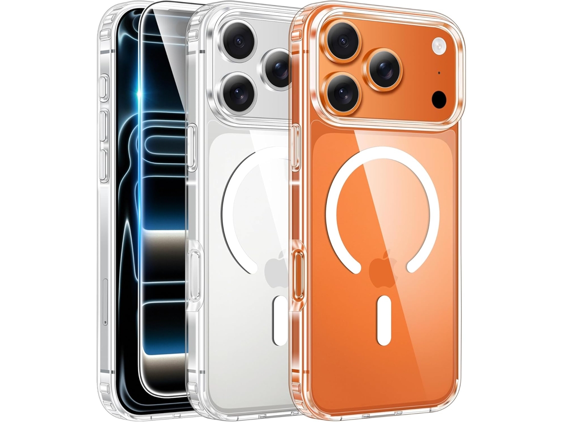 Funda magnética transparente para iPhone 17 Pro - Duradera y protectora - AEUZWR