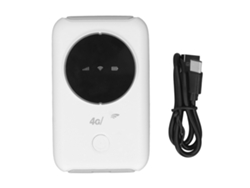 Punto De Acceso Móvil 4g Lte 300mbps Router Portátil 3200mah Conector Sim Para Viajes Y Negocios Conecta 10 Dispositivos