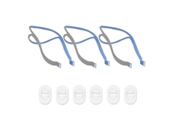 Correa De Repuesto Para Cpap P10 Con 3 Cintas Y 6 Clip Ajustables Nylon Azul Azul