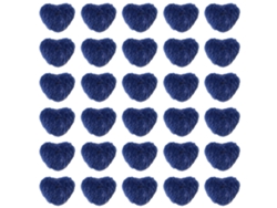Pompón de uñas en forma de corazón - Pompón magnético con base KOFIHETY