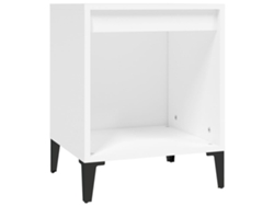 Maison Exclusive - Mesita De Noche Color Blanco 40x35x50 Cm