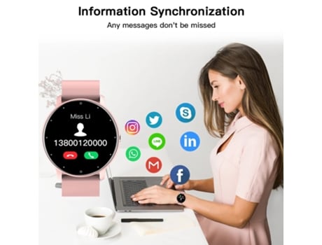 Smart Watch Impermeable Fitness Tracker Deporte Hombres Mujeres Monitor de Frecuencia de Sueño Smartwatch Para Huawei Smartphone VEANXIN