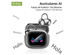 Auriculares Bluetooth (negros) Con Pantalla Táctil Lcd, Traductor De Ia Y Cancelación De Ruido.