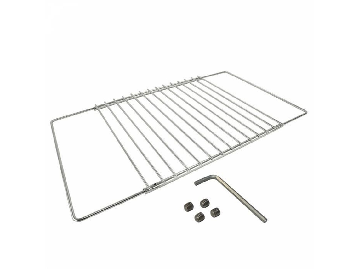 HERZBERG Hg-03213: Rejilla De Horno Universal Y Soporte De Montaña Ajustable
