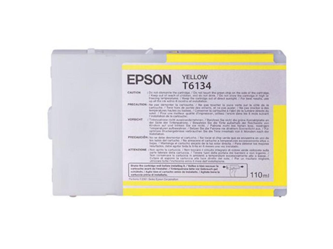 Cartucho de tinta original EPSON, T6134 110 ml , Amarillo, C13T613400