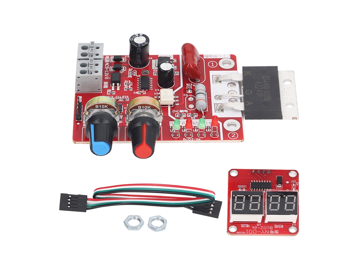Placa De Controle Digital De Solda Pontual 100a Para Diy Com Controle De Tempo E Corrente