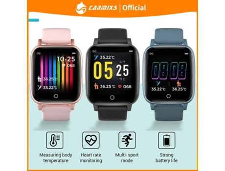 Reloj inteligente para mujer, Monitor de ritmo, temperatura, resistente al agua, deportivo, Fitness, reloj inteligente para hombre, recordatorio de...