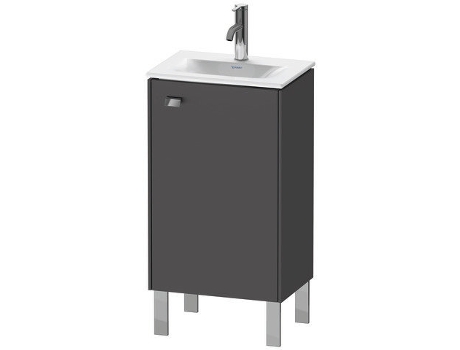 Mueble de lavabo DURAVIT Brioso vertical 44,0 x 31,0 cm 1 puerta abatible a la derecha 1 estante de cristal para lavabo Viu 073345