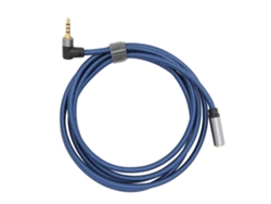 Cable De Audio Estéreo De 3,5 Mm Hembra A Macho De 90°, 4 Niveles, Extensión De 1,8 M, Nailon + Aluminio, Azul Marino