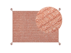 Alfombra de pelo corto BELIANI Mugla de Algodón Naranja 140x200