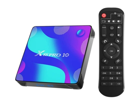 Android TV Box, X10 Android 11.0 TV Box 2GB RAM/16GB ROM RK3318 Soporte de cuatro núcleos 2.4GHz/5GHz WiFi Bluetooth 4.0, 4K HD Smart TV Box (Negro...