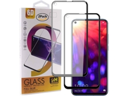 Protector Cristal Templado Honor View 20 HONGWE. Cobertura Completa Negro