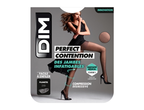 Collants de Compressão Perfect Contention con Fantasia Plumetis para Pernas Cansadas