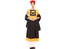 Disfraz de Mujer PARTILANDIA pintor mexicano amarillo y negro (Tam.: S)
